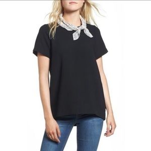 Madewell Pleated Short Sleeve Tee